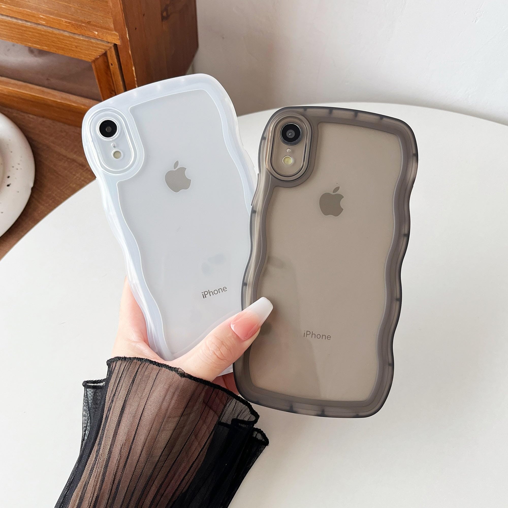 iPhone XR ケース Amazon.com: Caseative for iPhone Xr Case,Solid Color Curly